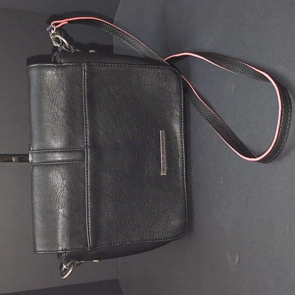 Steve Madden Women's Black Studded Leather Satchel/Crossbody Bag. - Picture 6 of 13